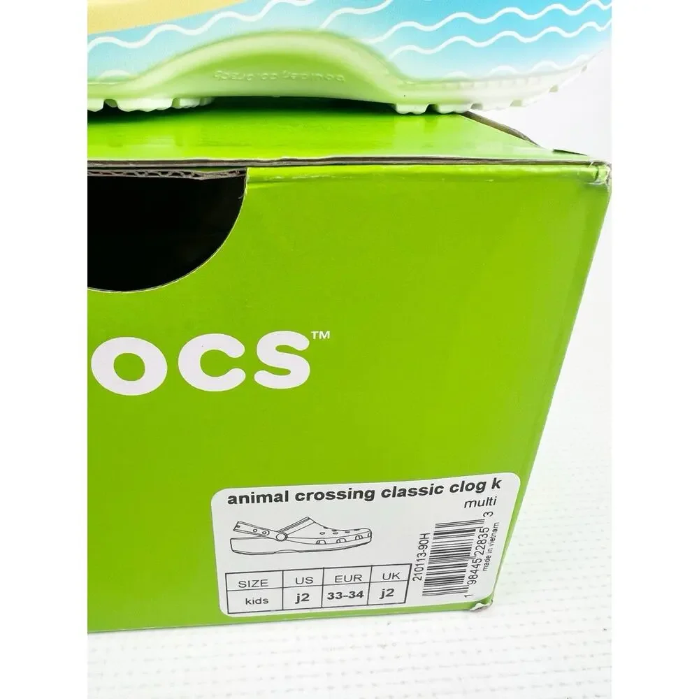 Crocs Classic Clog Animal Crossing (Kids) - 210113-90H - Size J2 - Brand New